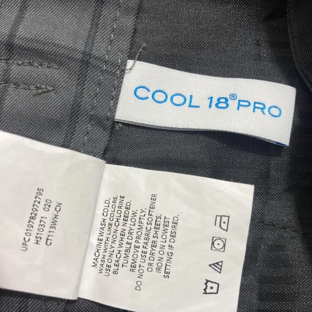 Haggar Cool 18 Pro Shorts Mens‎ 32 Gray Plaid Performance Golf Business Casual